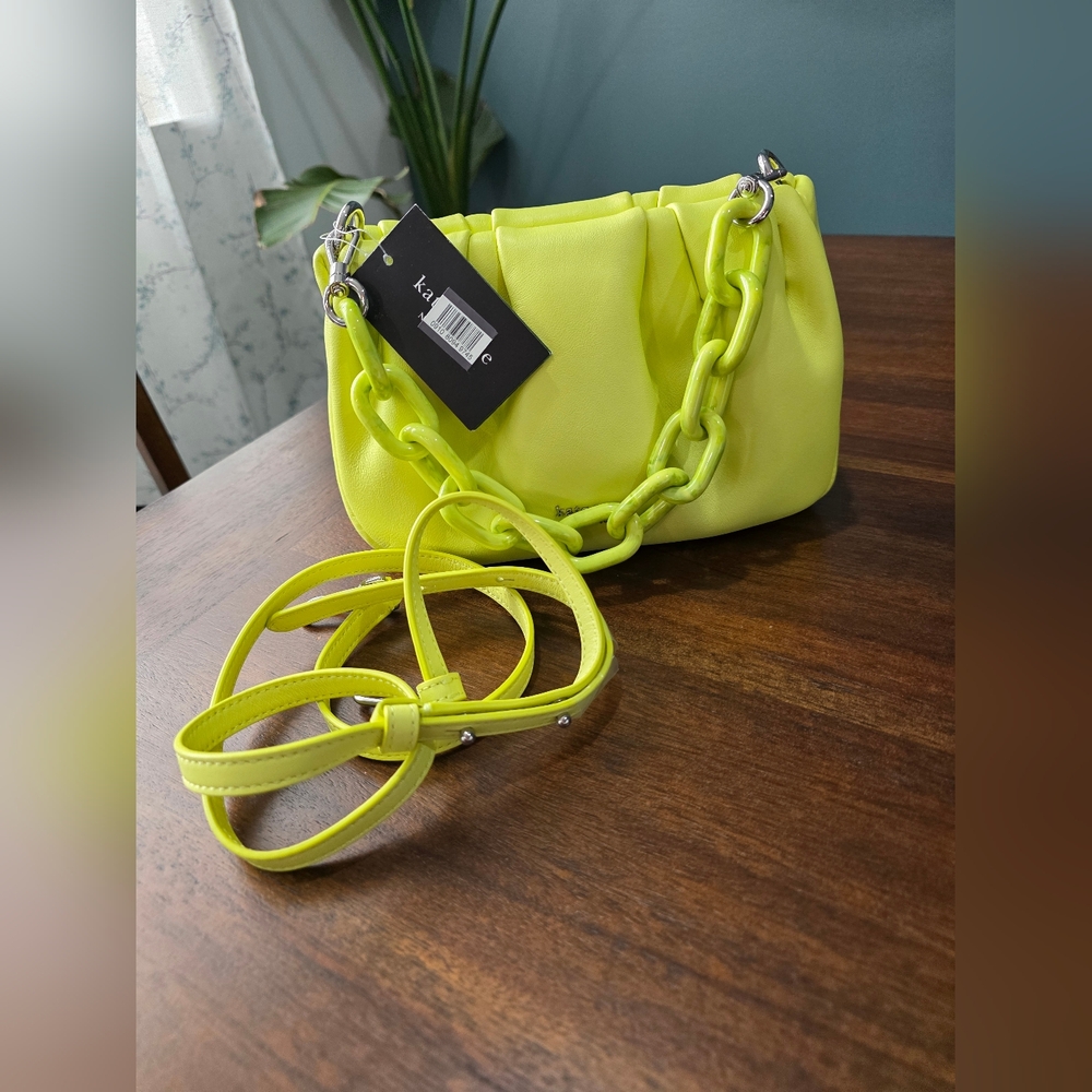 kate spade New York Lemon Yellow Chain-Handle Shoulder Bag